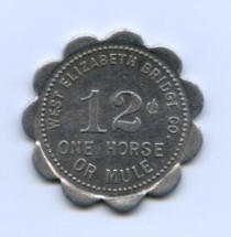 Front of token used for "One Horse or Mule"