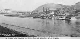 Steamer W. W. O'NEIL on a postcard dated 1905