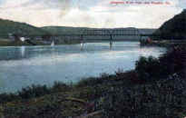 Franklin Bridge on Allegheny River  1908