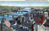Looking up the Allegheny River in 1926